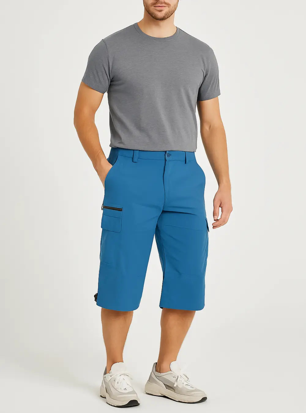 Roger Heren Comfort Cargo Korte Broeken VIQA© NEDERLANDBlauw-2XL