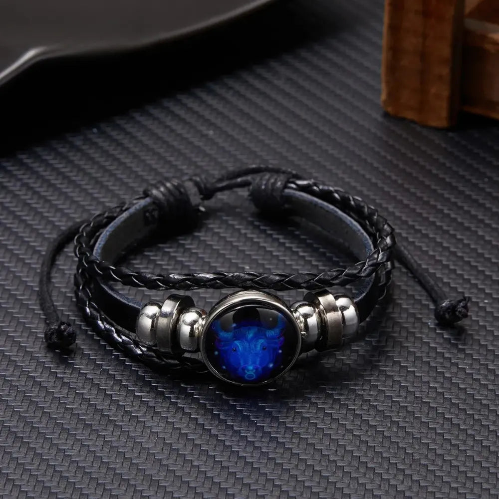 Unisex 12 Sterrenbeelden Zodiak Lichtgevende Armband VIQA© NEDERLANDStier