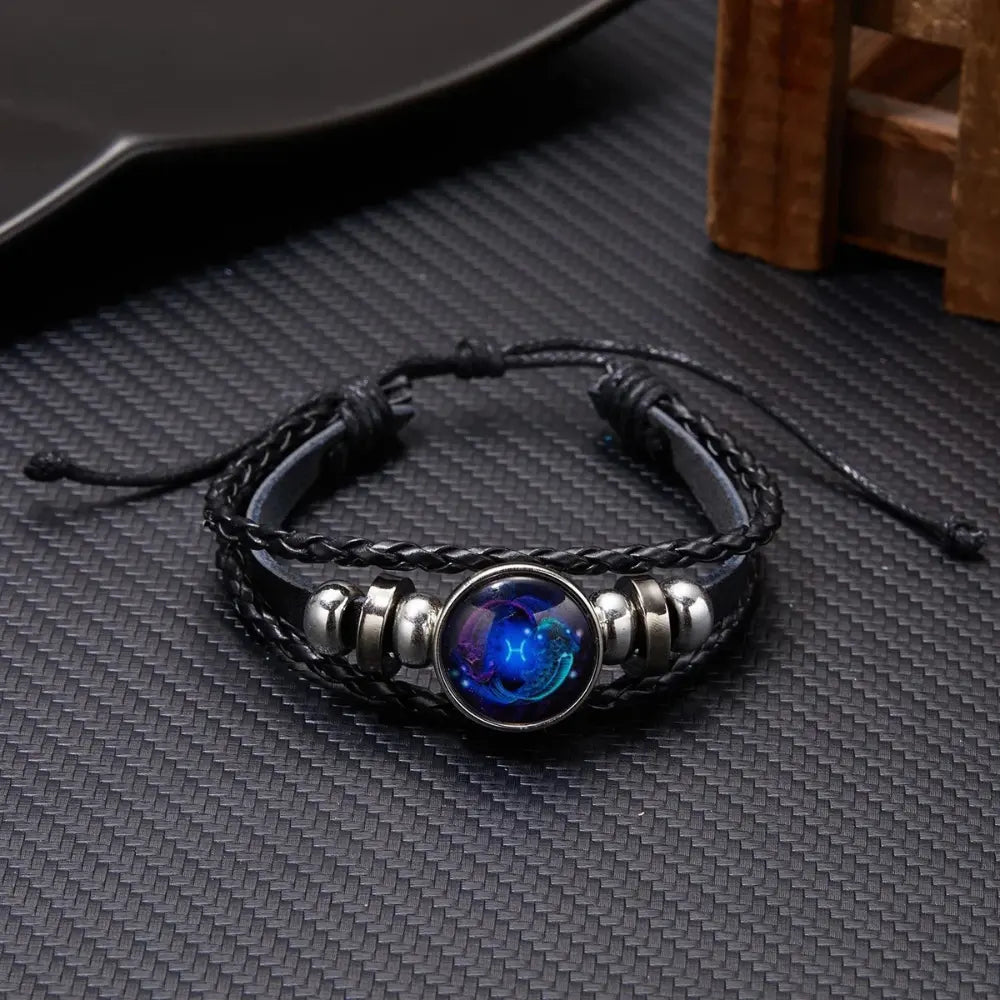 Unisex 12 Sterrenbeelden Zodiak Lichtgevende Armband VIQA© NEDERLANDVissen